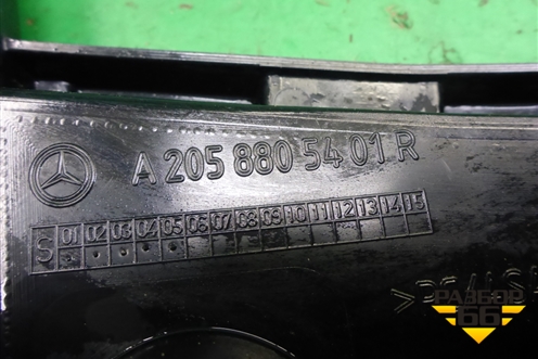 Кронштейн заднего бампера правый (купэ) (A2058805401) для Mercedes Benz C-Klass W205 с 2014г (Ц)