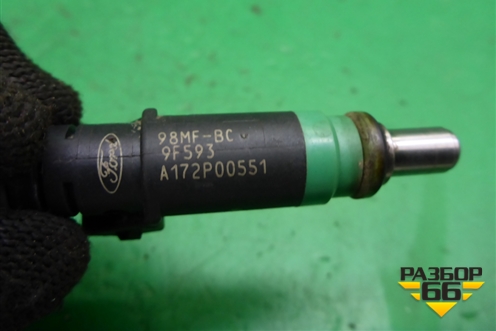 Форсунка инжекторная электрическая (1.6л SHDA) (98MFBC9F593) для Ford Focus 2 с 2008-2011г (Фокус)