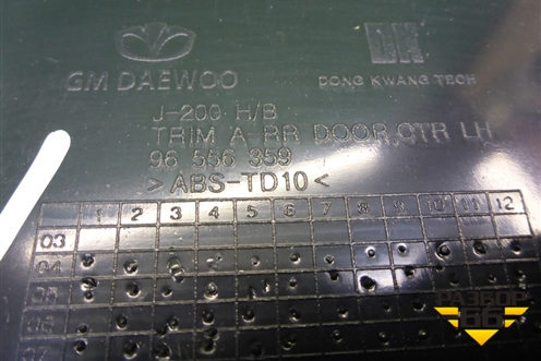 Обшивка двери задней левой под электрику (универсал) (96556359) для Chevrolet Lacetti с 2003г (Лачетти)