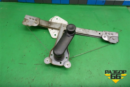 Стеклоподъёмник механический задний левый для Renault Logan с 2004-2015г (Логан)