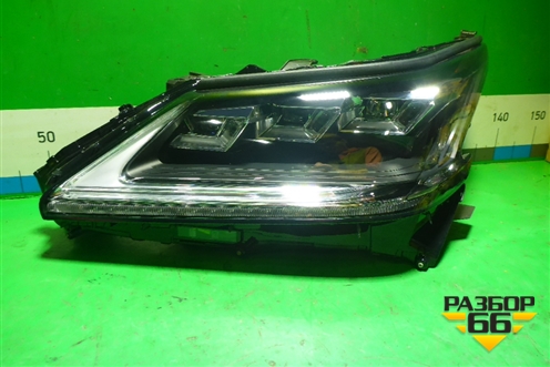 Фара левая (LED на два блока без блоков) (8118560N70) для Lexus LX-570 с 2015г (ЛХ)