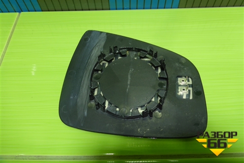 Стекло зеркала левого (с подогревом) для Renault Logan II с 2012г (Логан)