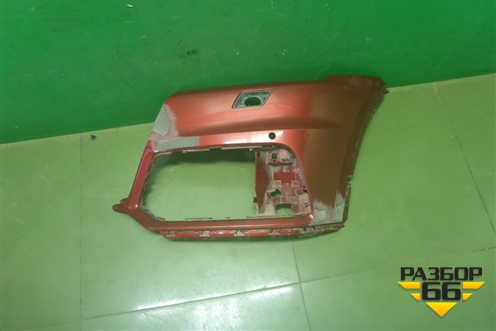 Бампер передний левая часть (до 2020г S-Line под омыватель) (80A807437) для Audi Q7 c 2015г (Ку 7)