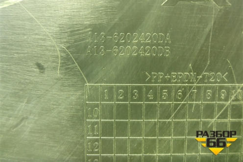 Обшивка двери задней правой под электрику (хетчбэк) (A136202420) для Chery Bonus(A13) с 2010г (Бонус)