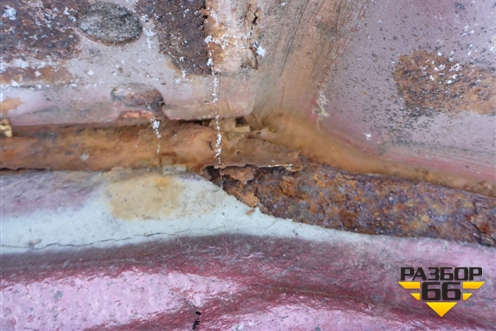 Порог со стойкой левый для Hyundai Aсcent с 2000г (Акцент)