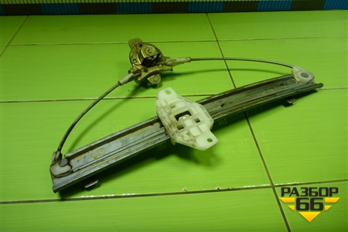 Стеклоподъёмник механический задний левый для Chevrolet Lanos с 2004г (Ланос)