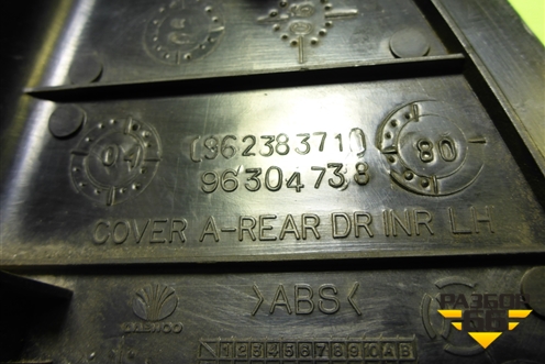 Накладка двери задней левой (уголок) (96304738) для Chevrolet Lanos с 2004г (Ланос)