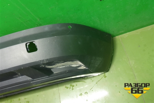 Юбка заднего бампера (под парктроник) (565807521) для Skoda Kodiaq с 2017г (Кодиак)