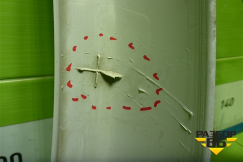 Обшивка стойки задняя верхняя левая (седан) (8450001697) для VAZ Granta/Гранта