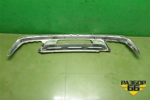 Юбка заднего бампера (до 2020г под парктроник) (5NA807568A) для Volkswagen Tiguan с 2016г (Тигуан)