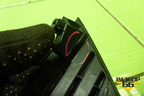 Накладка заднего бампера правая (86624M0000) для Hyundai Creta с 2016-2021г (Крета)