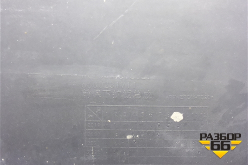 Пыльник переднего бампера центральный (6600231711) для Geely Tugella с 2019г (Тугелла)