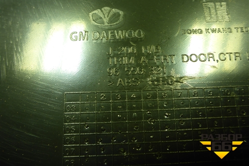 Обшивка двери передней левой под электрику (96556321) для Chevrolet Lacetti с 2003г (Лачетти)