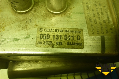 Радиатор системы EGR (059131511G) для Volkswagen Touareg c 2002-2010г (Туарег)