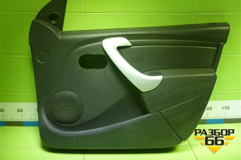 Обшивка двери передней правой под электрику (после 2009г) (8200916252) для Renault Logan с 2004-2015г (Логан)