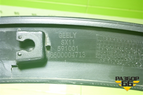Накладка переднего крыла левого (6600004713) для Geely Coolray с 2019-2025г