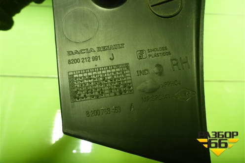 Обшивка стойки задняя верхняя правая (8200212991) для Renault Logan с 2004-2015г (Логан)