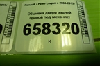 Обшивка двери задней правой под механику (8200916230) для Renault Logan с 2004-2015г