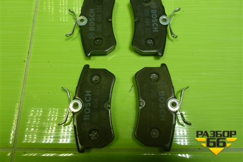 Колодки тормозные задние (новые) (0986494011) для Ford Focus 1 с 1998-2004г