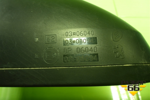 Зеркало левое электрическое (6 контактов) для Peugeot 408 с 2012г