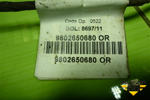 Проводка двери задней левой (механический стеклоподъёмник) (9802650680OR) для Peugeot 408 с 2012г