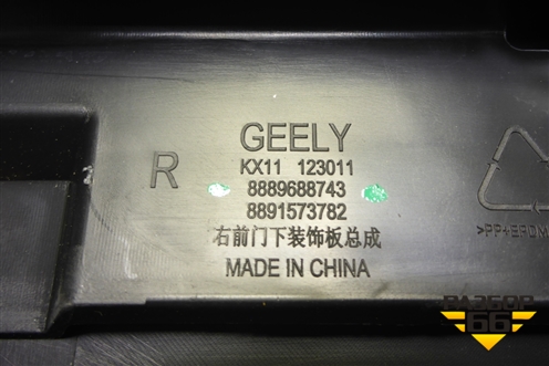 Накладка двери передней правой (новая) (8889688743) для Geely Monjaro с 2021г (Монджаро)