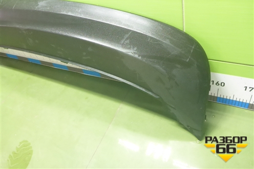 Юбка заднего бампера (5JH807521) для Skoda Rapid с 2013г (Рапид)