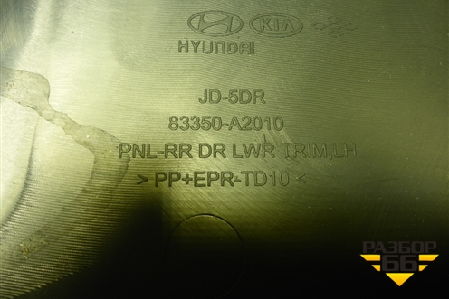 Обшивка двери задней левой под электрику (83350A2010) для Kia Ceed с 2012-2018г (Сид 2)