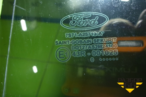 Стекло двери задней левой для Ford Mondeo 4 с 2006-2014г (Мондео)