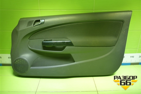 Обшивка двери передней правой под электрику (3-х дверный кузов) (13232891) для Opel Corsa D с 2006-2014г (Корса Д)