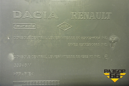 Консоль (передняя часть) (8200211054) для Renault Logan с 2004-2015г (Логан)