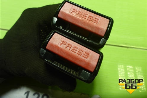 Замок ремня безопасности задний (пара) для Renault Logan с 2004-2015г (Логан)