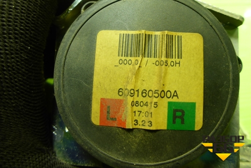 Ремень безопасности задний левый (609160500A) для Opel Corsa D с 2006-2014г (Корса Д)