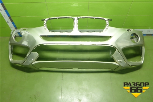 Бампер передний (под омыватели) (51117338533) для BMW X4 F26 с 2014г (Х4 Ф25)