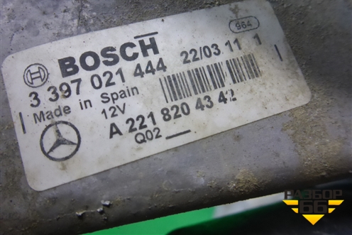 Трапеция стеклоочистителей левая (A2218204342) для Mercedes Benz S-Klass W221 с 2005-2013г (С)