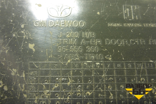 Обшивка двери задней правой под электрику (хетчбек) (96556360) для Chevrolet Lacetti с 2003г (Лачетти)