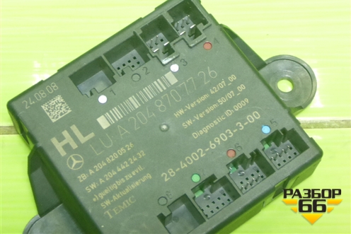 Блок комфорта (задний левой двери) (A2048707726) для Mercedes Benz C-Klass W204 с 2007-2014г (Ц)