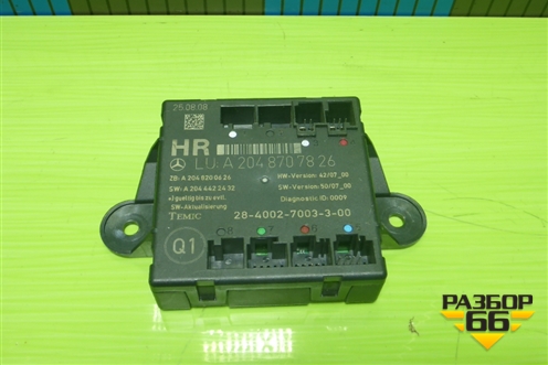 Блок комфорта (задней правой двери) (A2048707826) для Mercedes Benz C-Klass W204 с 2007-2014г (Ц)