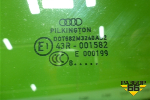 Стекло двери передней левой для Audi A4 (В8) с 2007-2015г (А4)