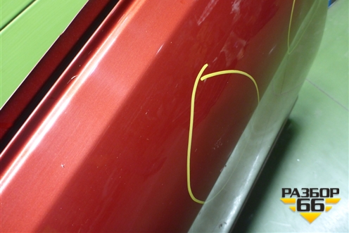 Дверь задняя правая (седан) (770044Y000) для Kia Rio с 2011-2016г (Рио 3)