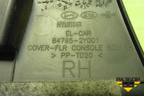 Накладка внутренняя (на консоль правая) (847952Y001) для Hyundai ix 35 с 2010г (Ай икс 35)