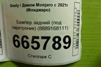 Бампер задний (под парктроник) (8889168111) для Geely Monjaro с 2021г (Монджаро)