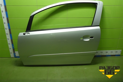 Дверь передняя левая (3-х дверный кузов) для Opel Corsa D с 2006-2014г (Корса Д)