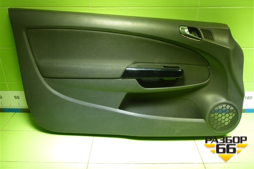 Обшивка двери передней левой под электрику (3-х дверный кузов) для Opel Corsa D с 2006-2014г (Корса Д)