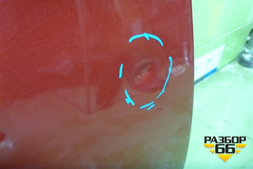 Дверь задняя правая (хетчбэк) (770044L200) для Hyundai Solaris с 2010-2016г (Солярис)