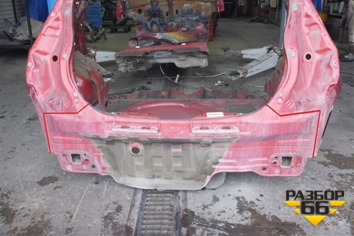 Панель задняя (хетчбэк) (691004L200) для Hyundai Solaris с 2010-2016г (Солярис)