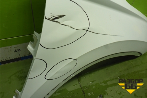 Крыло переднее правое без отверстия под повторитель (57A821106A) для Skoda Karoq с 2017г (Карок)