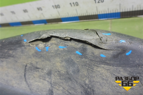 Защита антигравийная левая (6RU825201A) для Volkswagen Polo (седан) с 2010г (Поло)