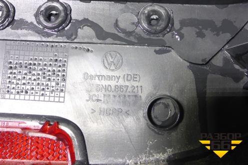 Обшивка двери задней левой под электрику (5N0867211) для Volkswagen Tiguan с 2011-2016г (Тигуан)