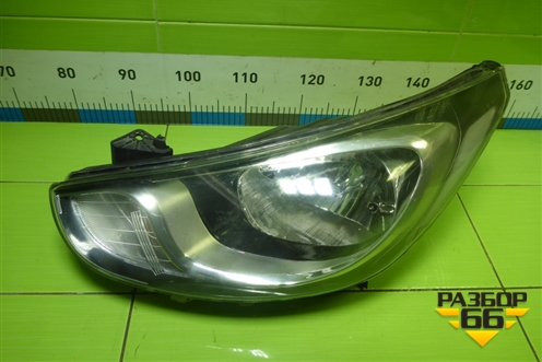 Фара левая (до 2014г галоген) (921014L000) для Hyundai Solaris с 2010-2016г (Солярис)